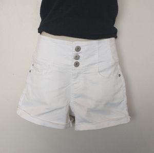All White Size 5 No Boundaries Short Shorts